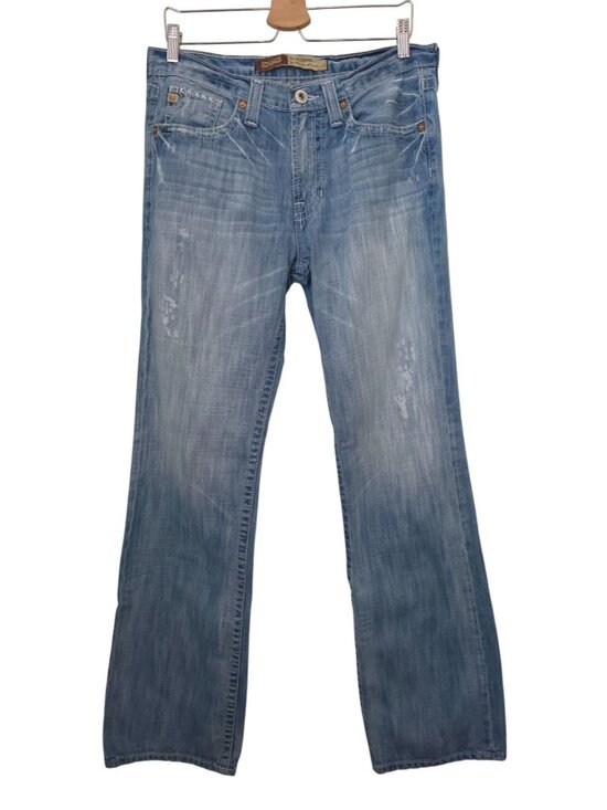 Big Star Other - Big Star Pioneer Buckle Exclusive Distressed Embroidered Denim Boot Cut Jeans 32